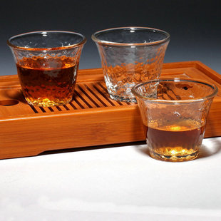 日本锤目纹玻璃公道杯日式分茶器 耐热玻璃公杯品茗杯子茶具
