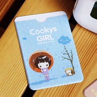 韩式时尚公交卡套银行卡包双卡位手绘动漫厂牌袋卡片防磁套子