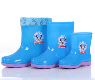 新款儿童雨鞋雨靴时尚卡通男女中筒水鞋橡胶塑料防滑防水厂家批发