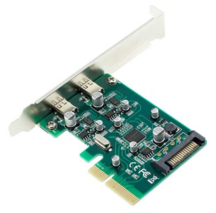 供应PCI-E 转Type-C USB3.1 2口扩展卡 A**1142主控 10Gb标准速率