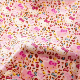 可爱豹纹 凯蒂猫 空调毯卡通 布丁狗毯子 可做床单 法兰绒毛毯