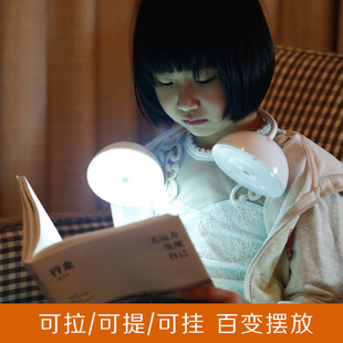 创意百变耳机台灯 儿童学习led护眼台灯 充电触摸调光床头台灯
