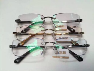 新款钻石切边眼镜68011无框男女式款近视眼镜架厂家直销