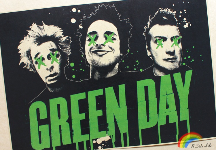 绿日乐队 green day 朋克摇滚海报 punk 酒吧咖啡馆装饰挂画