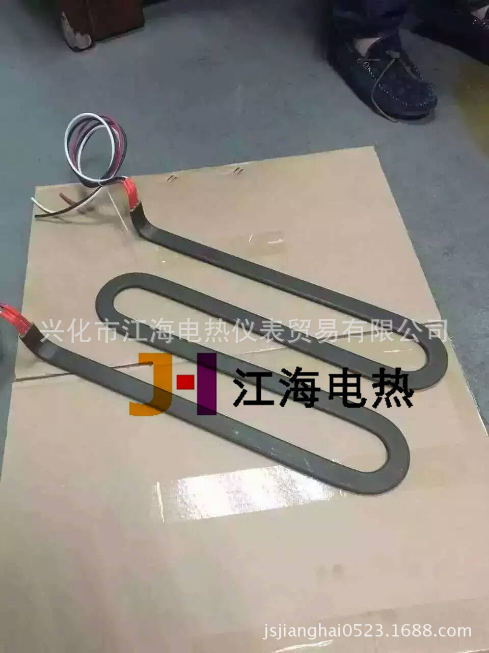 w扁带型干烧电热管 模具专用不锈钢扁条式加热器 2.5kw加热管批发