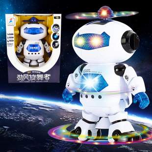 智能360度旋转劲风炫舞者幼儿童男孩玩具礼物太空跳舞机器人批发