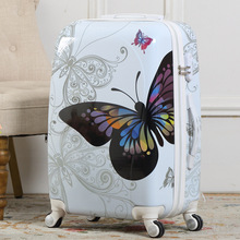 20 inch 24 inch nam và nữ bướm mẫu quà tặng xe đẩy trường hợp PC bóng vali phổ bánh xe có thể được tùy chỉnh màu mô hình Vali nóng