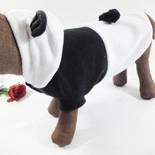 quần áo T vật nuôi gấu trúc màu đen và trắng chân thiết bị quay cài đặt panda bé rơi và quần áo mùa đông quần áo chó Trang phục mèo