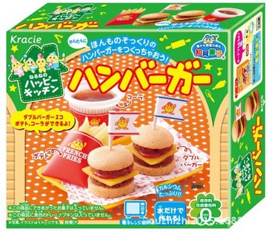 软糖-日本 食玩 嘉娜宝kracie欢乐厨房汉堡包D