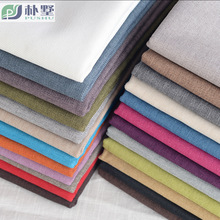 Nhà máy trực tiếp sofa vải dày cotton và vải polyester vải giả vải lanh kỹ thuật gói mềm vải lanh bán buôn Vải lanh
