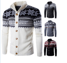 2019 xuân mới áo len nam thời trang bông tuyết lớn đan áo len áo len nhà máy bán hàng trực tiếp 8873 Áo len