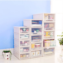 Ren Sheng phong cách Nhật Bản có thể được chồng trên hộp máy tính để bàn trong suốt lưu trữ nhựa ngăn kéo kiểu tủ lưu trữ hộp lưu trữ cho trẻ em bán buôn Hộp lưu trữ