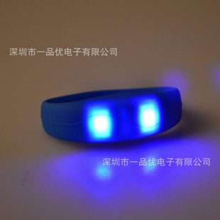 厂家直销高品质LED声控发光手环 LED硅胶手环 声控闪光手镯
