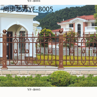 厂家直销别墅阳台护栏花园栏杆铸铝围墙护栏yf-b005