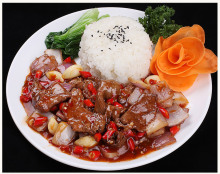 方便菜肴批发 快餐外卖料理包 咖啡调理包熟菜 孜然牛肉
