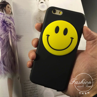 iPhone保护套-韩国定制smile潮牌卡通立体笑脸