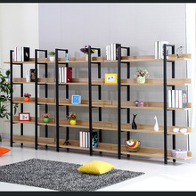 Kệ gỗ đơn giản sáng tạo phòng nghiên cứu kệ mỹ phẩm lưu trữ trưng bày kệ đứng sàn có thể được tùy chỉnh bán buôn Tủ sách