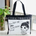 2016新款热销帆布包批发代理爆款女包时尚单肩包印花包帆布