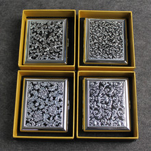 Star / 20 gậy thuốc lá thời trang mỏng mẫu kim loại sáng tạo bằng thép không gỉ nam thuốc lá thuốc lá Gift Box Hộp quà