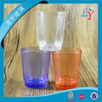 炫彩彩色玻璃杯 经典款式风帆杯 客户定制150毫升玻璃酒杯