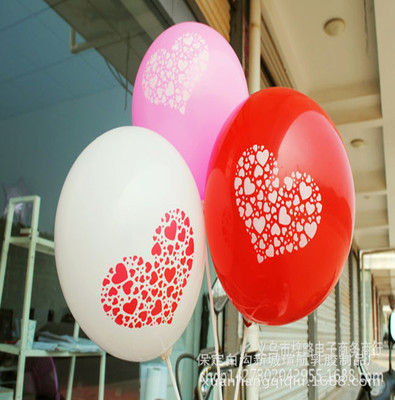 厂家批发 2.8克碎心气球 12寸爱心圆形气球 婚房装饰气球 批发