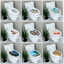 bìa cứng thương mại châu Âu và Mỹ ba chiều dán trang trí nhà vệ sinh dán toilet phòng tắm không thấm nước sơn trang trí nhiều tùy chọn Nhãn dán tường