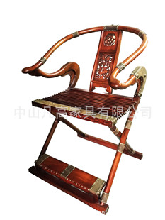 新中式榆木交椅美式彩绘客厅实木法式乡村北欧地中海韩式简约家具