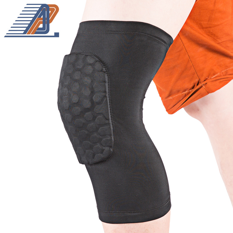 一件代发专业蜂窝篮球护膝套超薄体育运动护膝盖防撞护腿护具用品