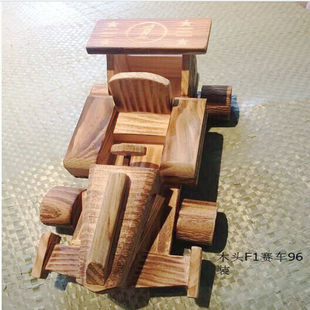 厂家直销  仿真木制可移动模型  迷你 F1赛车模型 儿童模型玩具