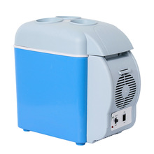 Tủ lạnh xe hơi 7.5L, xe hơi di động, tủ lạnh mini sử dụng kép, hộp sưởi và làm mát, giá để cốc Tủ lạnh ô tô