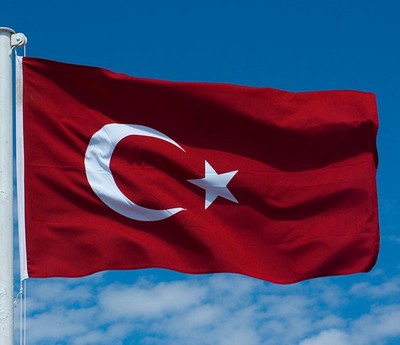 90*150cm 土耳其国旗 flag of turkey 3*5ft 4号涤纶旗帜 打孔