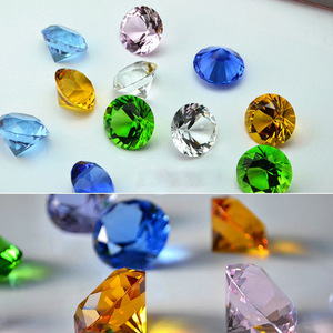 厂家直销机磨k9刻面水晶钻石 6mm-60mm钻石人造水晶玻璃尖钻石