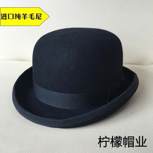 出口 font color=red>英国 /font>真正的bowler hat圆顶帽100%羊毛呢