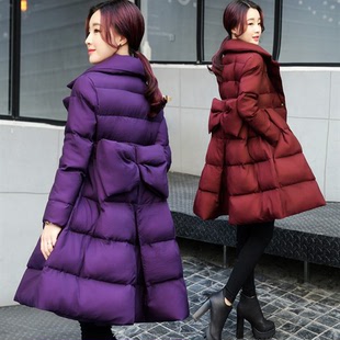 [现货]女式羽绒服女中长款 韩版冬季新款女装棉衣大碼女裝