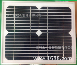 高效10W/18V单晶太阳能板 A级硅片 单晶多晶太阳能电池板