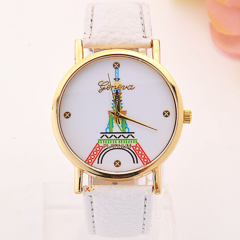 fashion Ordinary glass mirrorMen s watch (3 - white)NHMM2020-3 - white