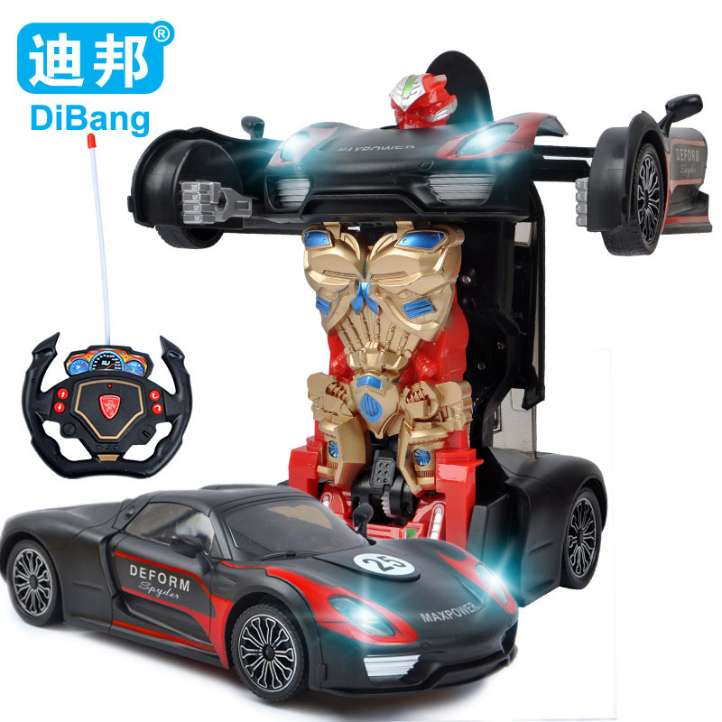 迪邦-8413 儿童玩具遥控变形汽车模型玩具套装