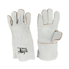 Găng tay hàn chính hãng 4150 găng tay hàn hai lớp đầy đủ da dài dày chống cắt đâm găng tay thợ hàn chịu nhiệt độ cao Găng tay thợ hàn