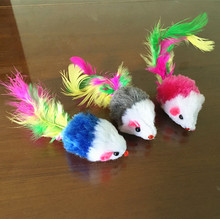 ala72 màu chuột lông đuôi mèo đồ chơi chuột đồ chơi chuột 2-inch Yiwu Wan vật nuôi thú cưng Đồ chơi mèo