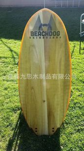 厂家供应桐木木质冲浪板贴面板 冲浪滑板可定制
