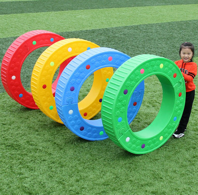 幼儿园多功能大滚筒儿童体育运动器材塑料游戏大滚圈户外体育玩具