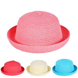 2015年 新款萌帽 日本帽子女夏天韩版可爱儿童草帽 帽子