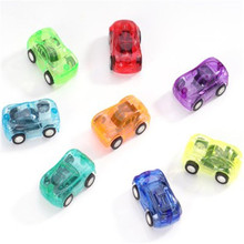 Trẻ em 5X3 cm gói quà riêng đồ chơi nhỏ kẹo màu mini kéo lại hơi nước nhỏ trong suốt kéo xe lại Mẫu xe