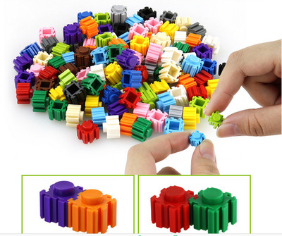 3d拼装益智玩具diy微型钻石小颗粒四面百变串联积木散装批发