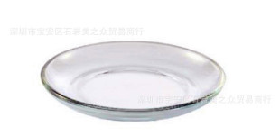菲内克斯圆形钢化玻璃盘微波沪烤箱专用透明西餐盘子平盘菜盘