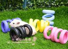 Mới Hamster Tyre Đồ chơi Kẹo Châu Phi Mini Hedgekey Hamster Honey Bag 鼯 Lốp khoan Đồ chơi dễ thương Hamster đồ chơi