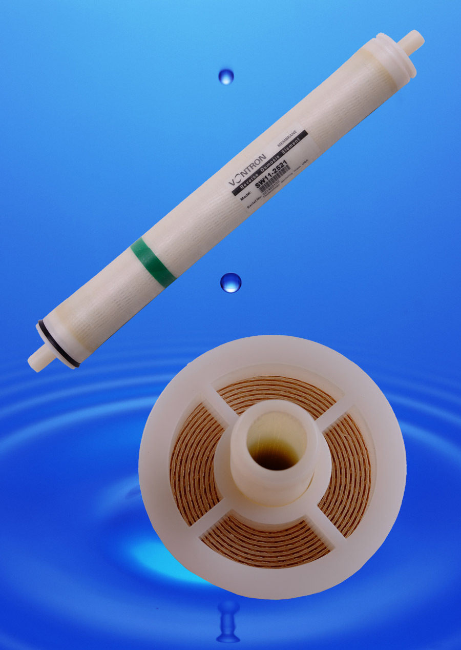 供应卷式沃顿反渗透高脱盐苦咸水过滤海水淡化膜ro2.5寸sw11-2521