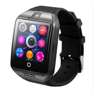 Q18 智能手表 可插卡 金属外壳 弧面屏幕设计 微信QQ 一件代发