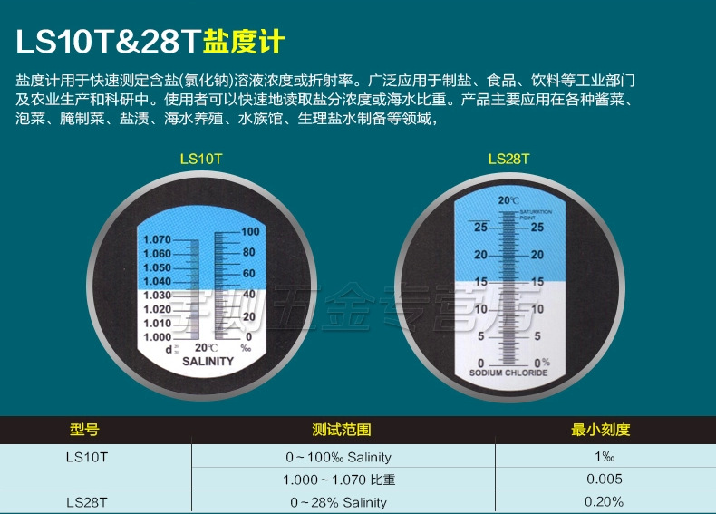 速为盐度计海水盐度视频盐度比重计