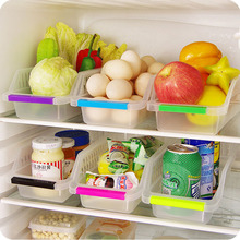 Tủ lạnh trong suốt thực phẩm loại ngăn kéo phân loại lưu trữ hộp lưu trữ giỏ lưu trữ phòng tắm kết thúc hộp lưu trữ Hộp lưu trữ